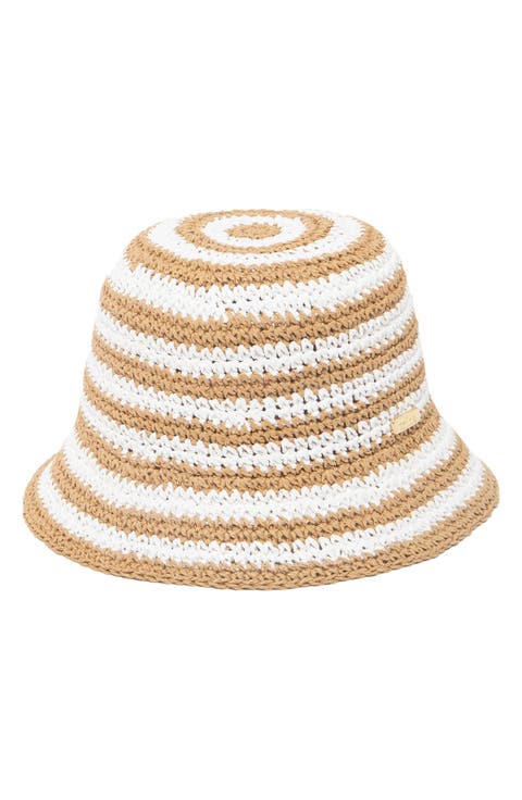 Woven Straw Bucket Hat