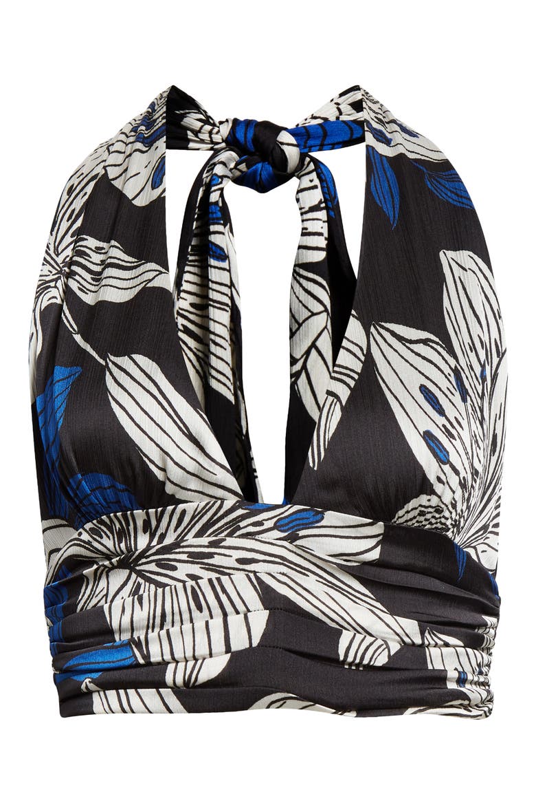 Milan Floral Halter Top, Alternate, color, BLACK LILY PRINT
