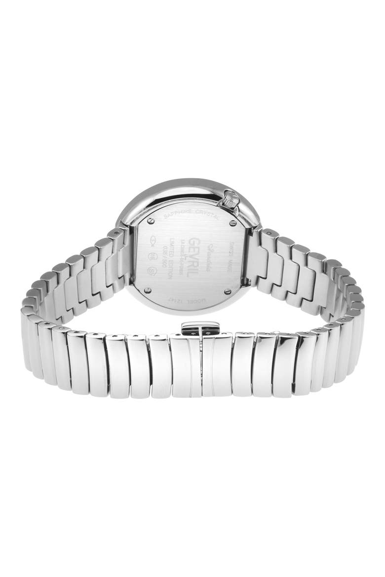 Gandria Diamond Bracelet Watch, 36mm - 0.5ct., Alternate, color, SILVER