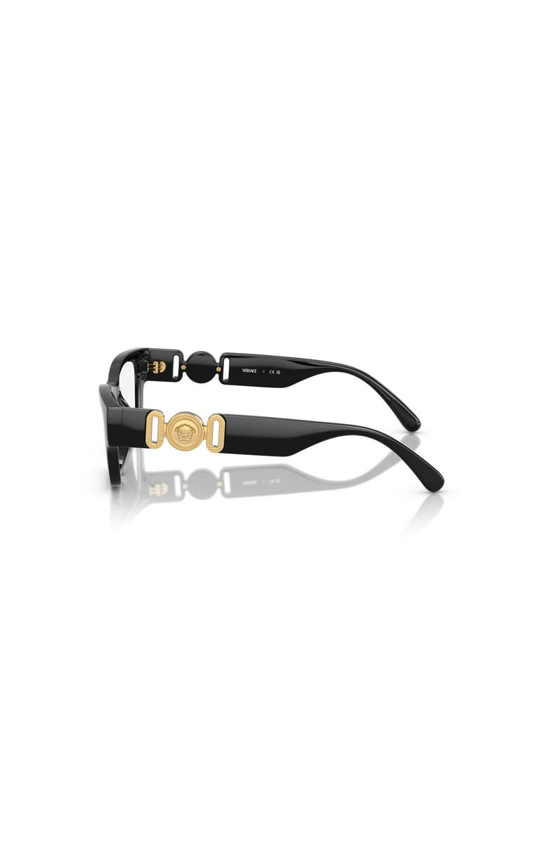 Versace 48mm Round optical glasses, Alternate, color, Black