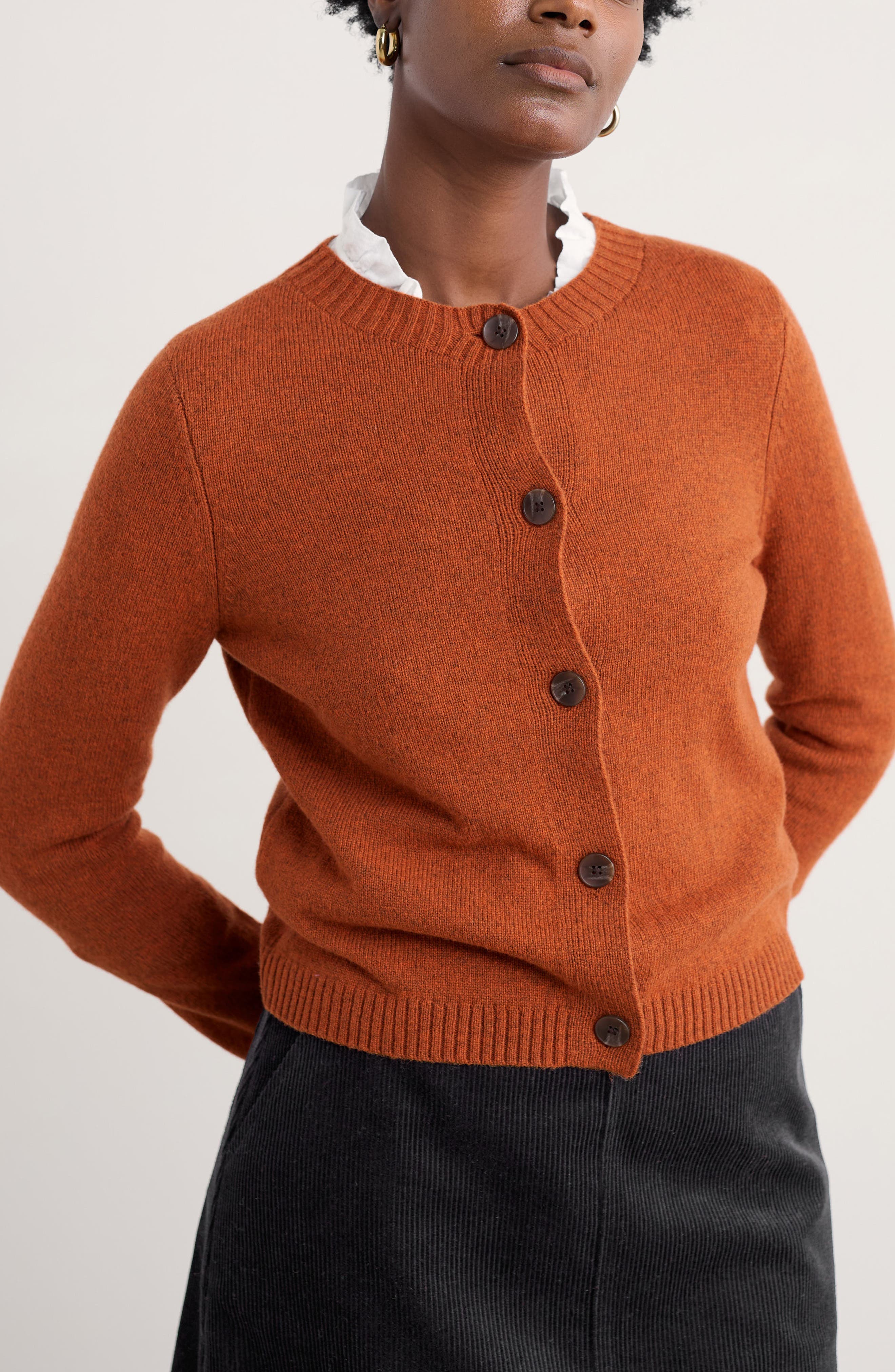 selected KNIT MELANGE RUSTED