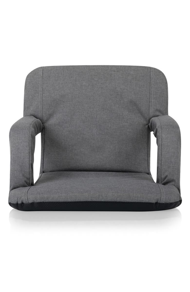 Picnic Time Ventura Portable Reclining Stadium Seat, Alternate, color, Heathered Gray