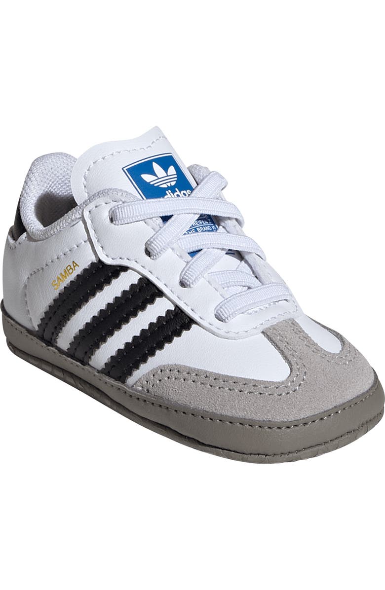 adidas Kids' Samba Crib Shoe, Main, color, Ftwwht/Cbl