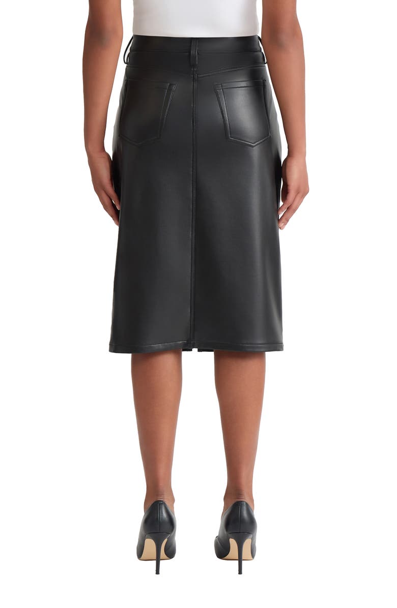 Jones New York Lexington Faux Leather Pencil Skirt, Alternate, color, Jones Black