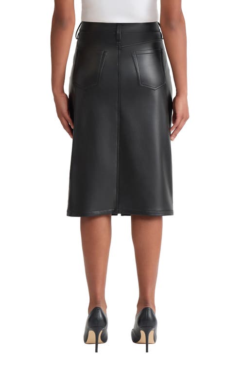 Jones New York Lexington Faux Leather Pencil Skirt In Black