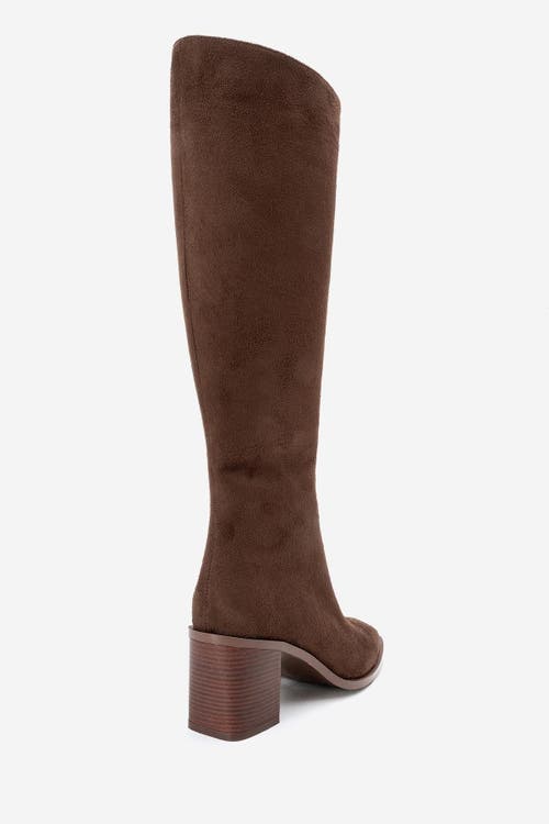 Prologue Shoes Venia Block Heel Boot In Brown