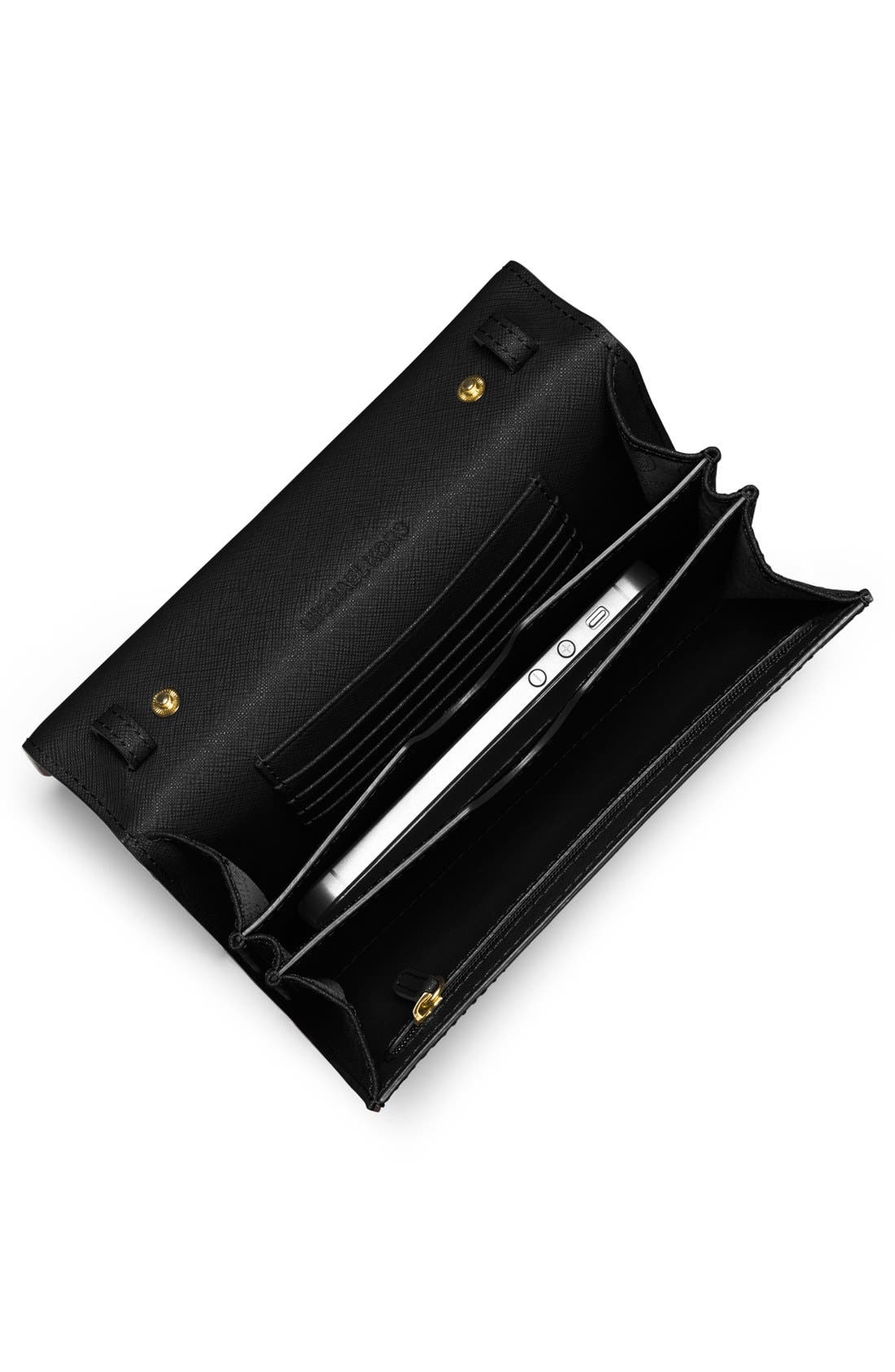 MICHAEL Michael Kors 'Jet Set - Large Phone' Saffiano Leather Crossbody Bag, Alternate, color, 