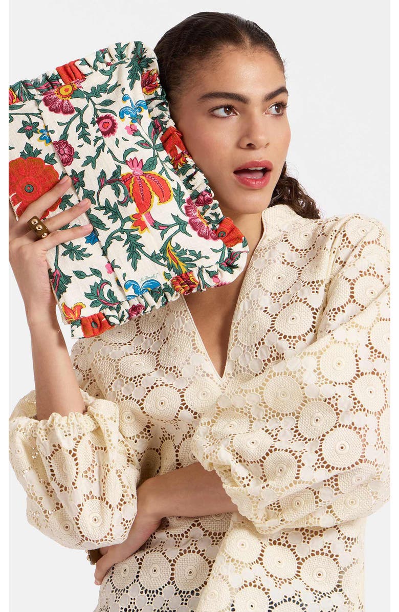 La DoubleJ Hand Pochette, Alternate, color, Dragonflower Mini Multicolor