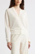 Nordstrom V-Neck Linen & Viscose Cardigan