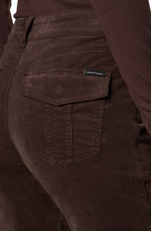 Sanctuary Corduroy Hayden Bootcut Pants In Brown Sugar In Brown