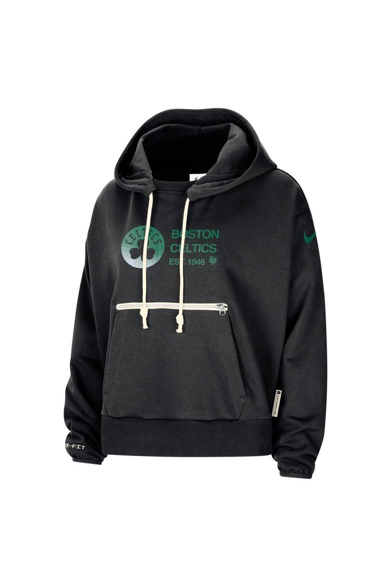 Women's Nike Black Boston Celtics Courtside Standard Issue Performance Pullover Hoodie, Alternate, color, Black