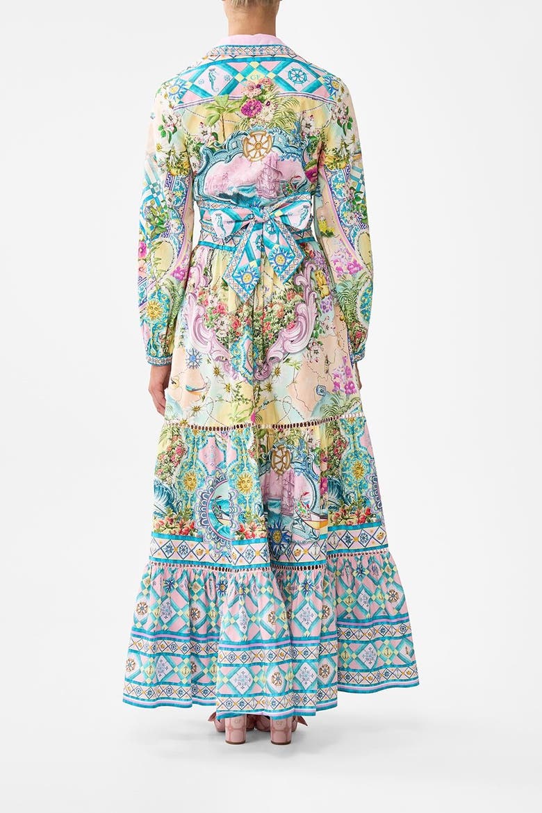 Cropped Wrap Shirt Just Coasting, Alternate, color, Just Coasting