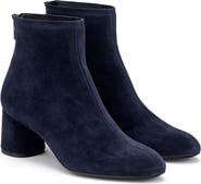 AGL Olga Water Resistant Velour Ankle Boot with Heel