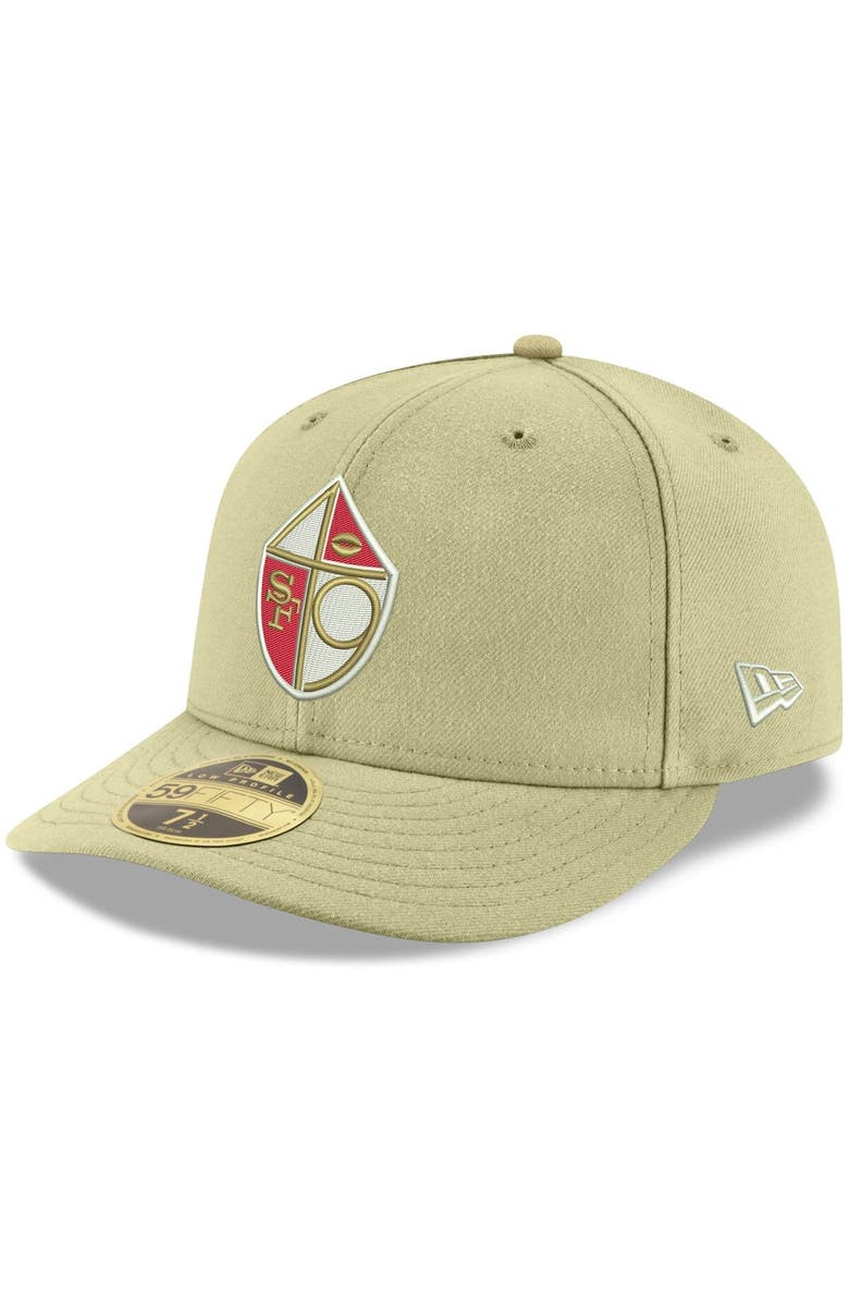 New Era Men's New Era Gold San Francisco 49ers Omaha Throwback Low Profile 59FIFTY Fitted Hat, Main, color, 