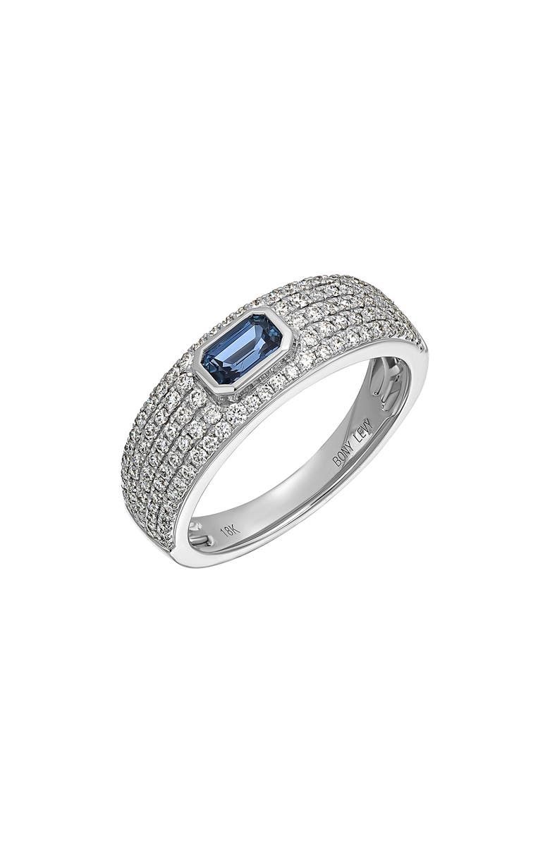 Bony Levy El Mar Pavé Diamond & Sapphire Ring, Main, color,