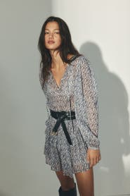 H&M Flounce-trimmed dress