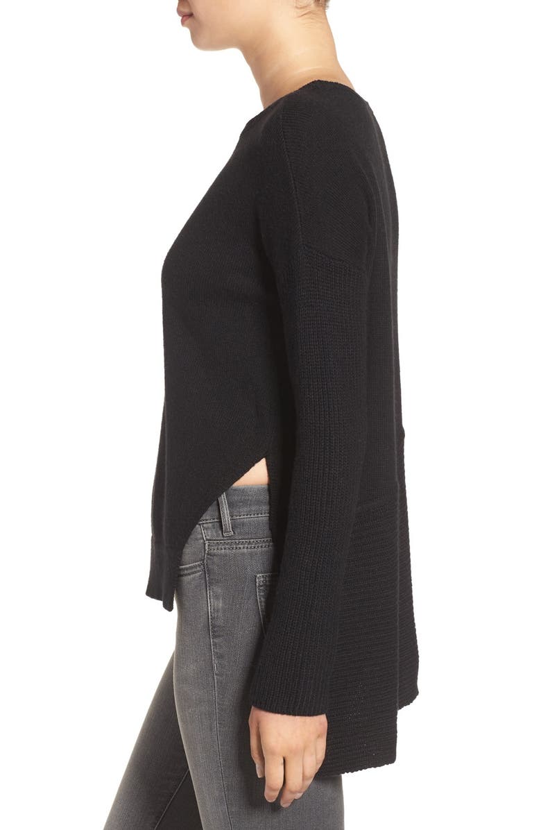 Trouvé Asymmetrical Hem Sweater, Alternate, color, 