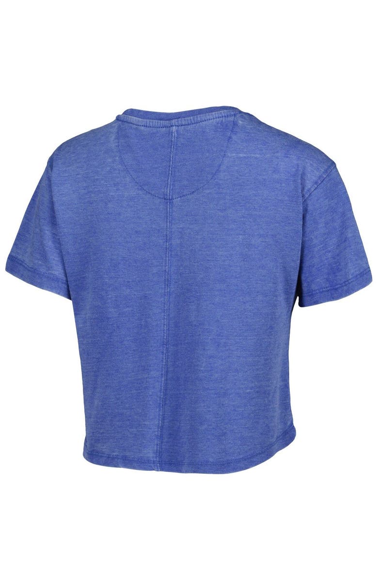 PRESSBOX Women's Pressbox Royal Kentucky Wildcats Edith Vintage Burnout Crop T-Shirt, Alternate, color, Royal