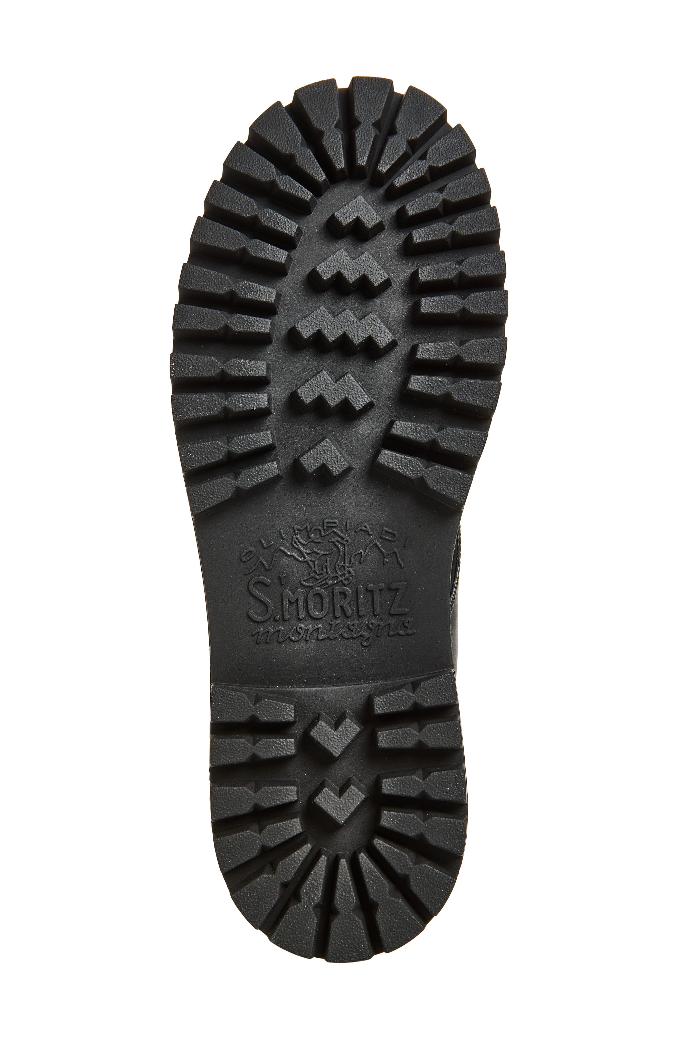 Folder Leather Laced Boot, Alternate, color, NERO