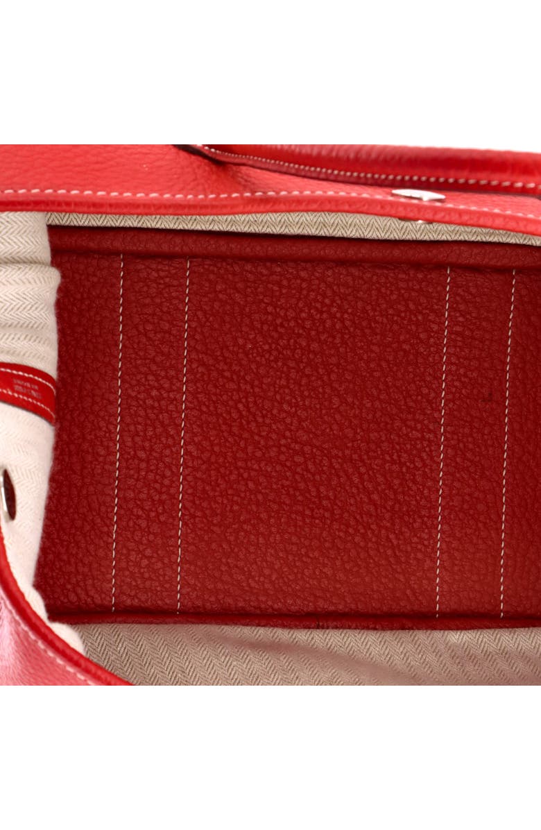 Pre-Owned Hermes Garden Party Tote Leather 30, Alternate, color, Rouge Casaque