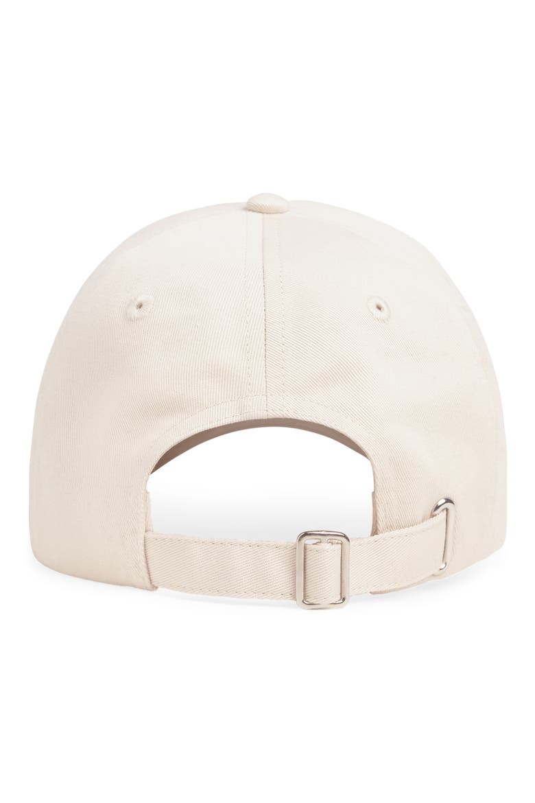 All Caps Logo Baseball Cap, Alternate, color, KHAKI/ BURGUNDY