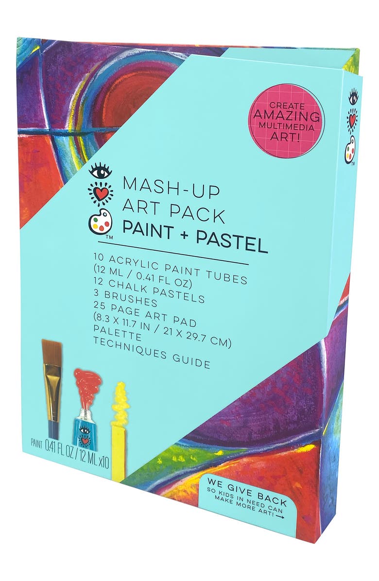 BRIGHT STRIPES Mash Up Paint and Pastel Art Pack, Alternate, color, 
