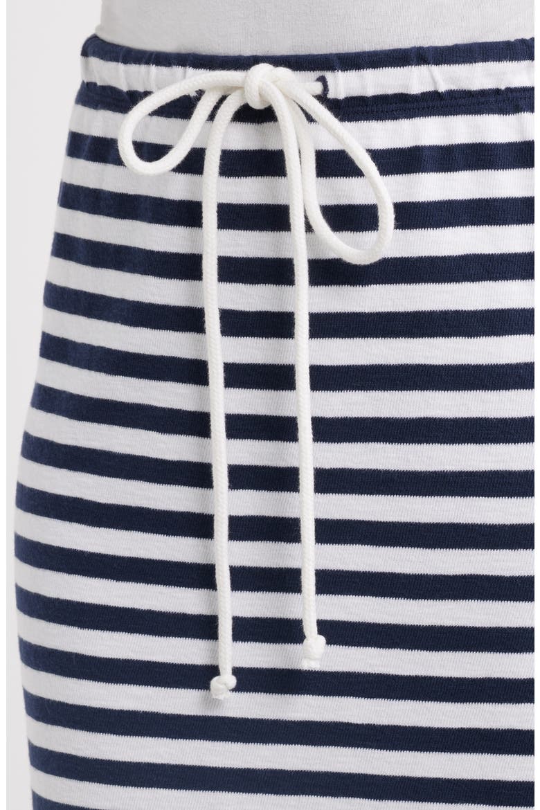 Straight Fit Stripe Knit Midi Skirt, Alternate, color, NAVY STILL- WHITE CHARM STRIPE