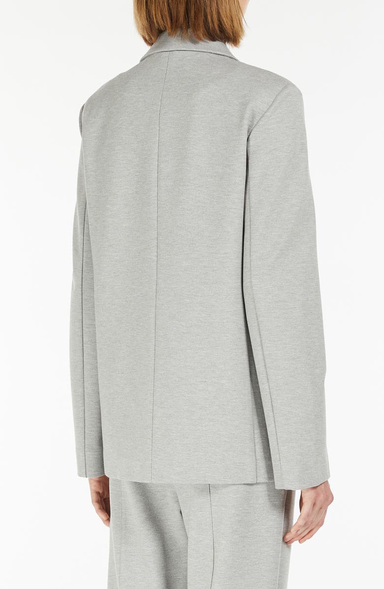 MM by Max Mara Marmo Double Breasted Blazer, Alternate, color, Light Grey