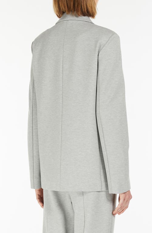Mm Marmo Double Breasted Blazer In Light Grey