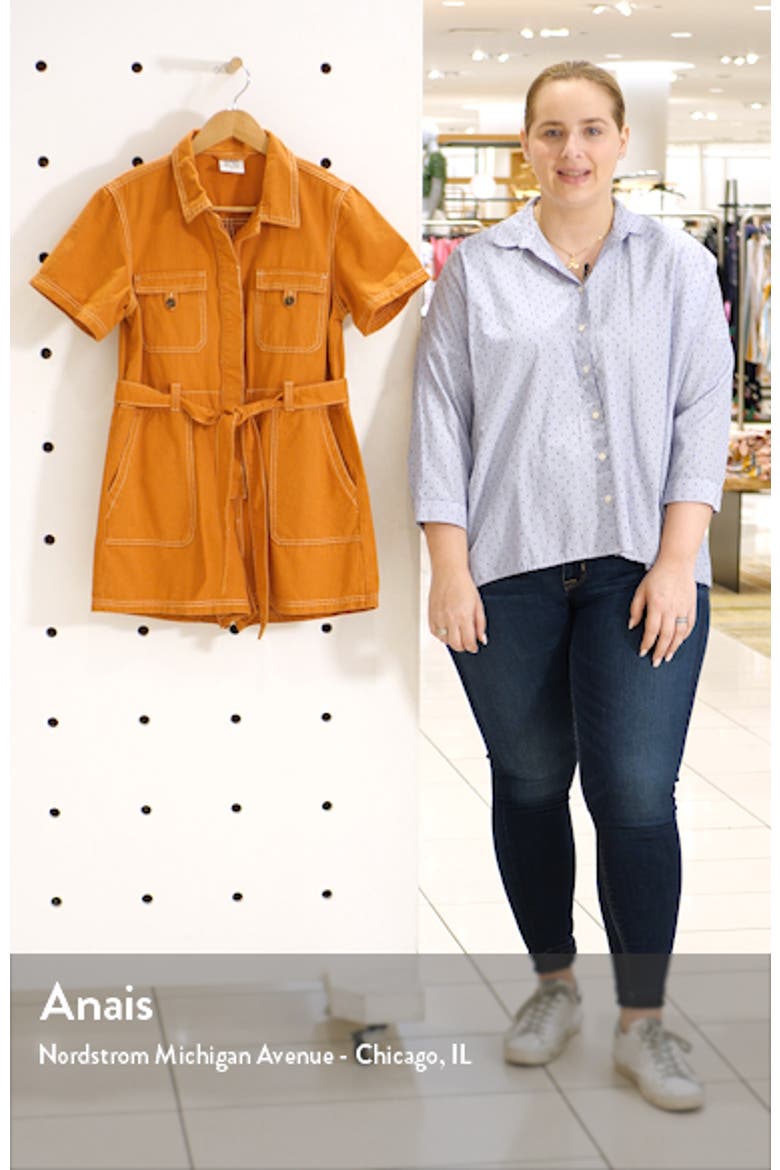 Stevie Belted Cotton Romper video
