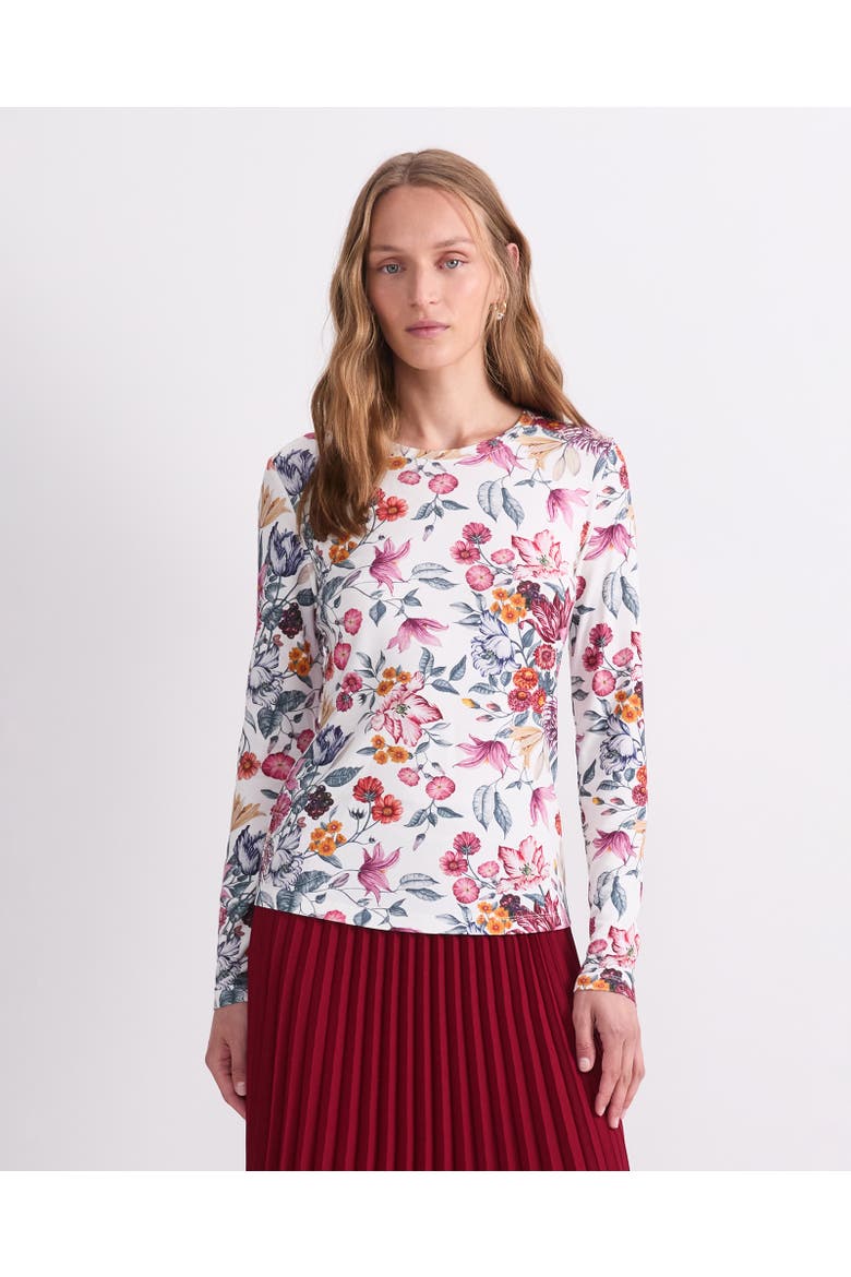 Stately Bouquet Liberty Top, Main, color, White/Multi