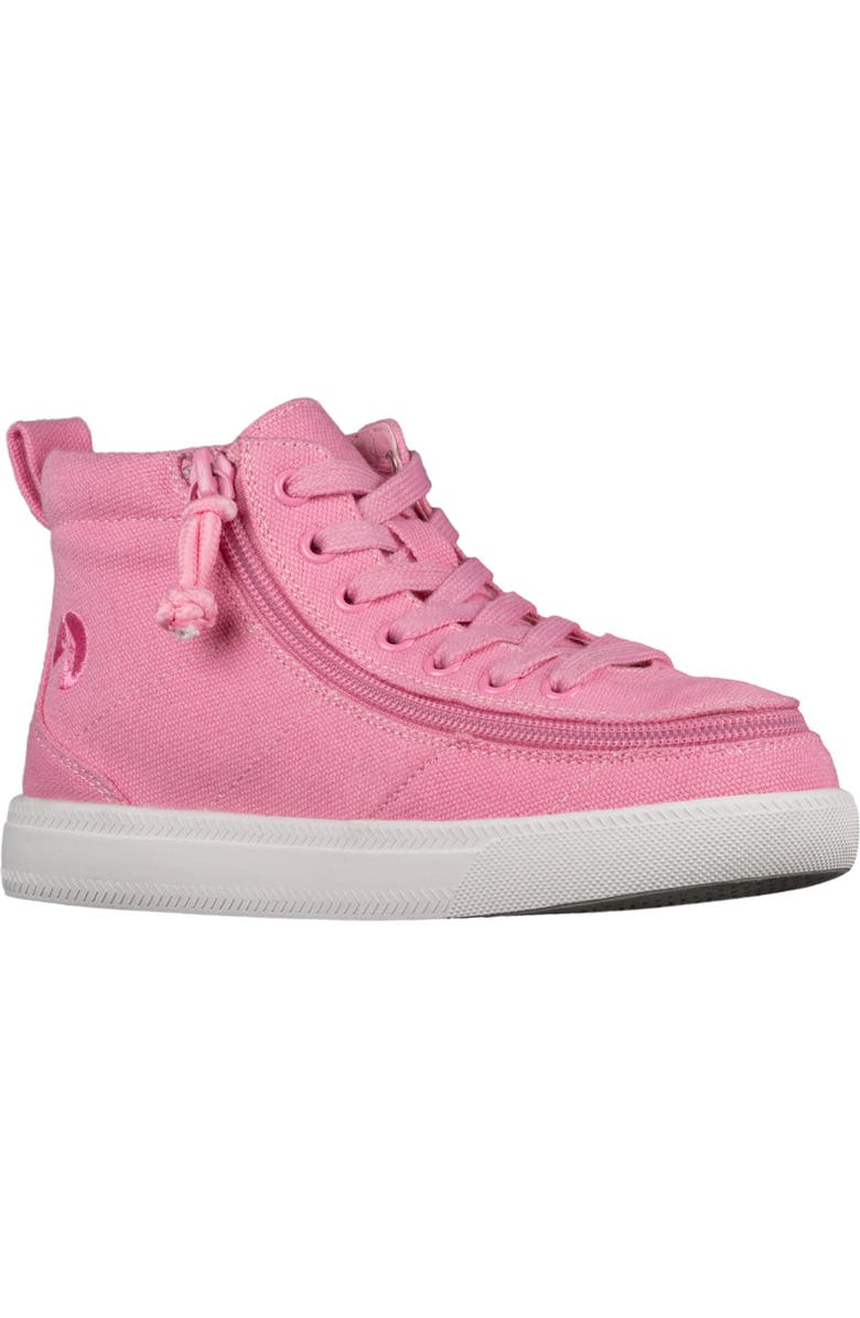 BILLY Footwear Kids' Twill Mid Top Sneaker, Main, color, Pink