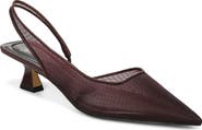 SARTO by Franco Sarto Devin Slingback Half D'Orsay Pointed Toe Kitten Heel Pump