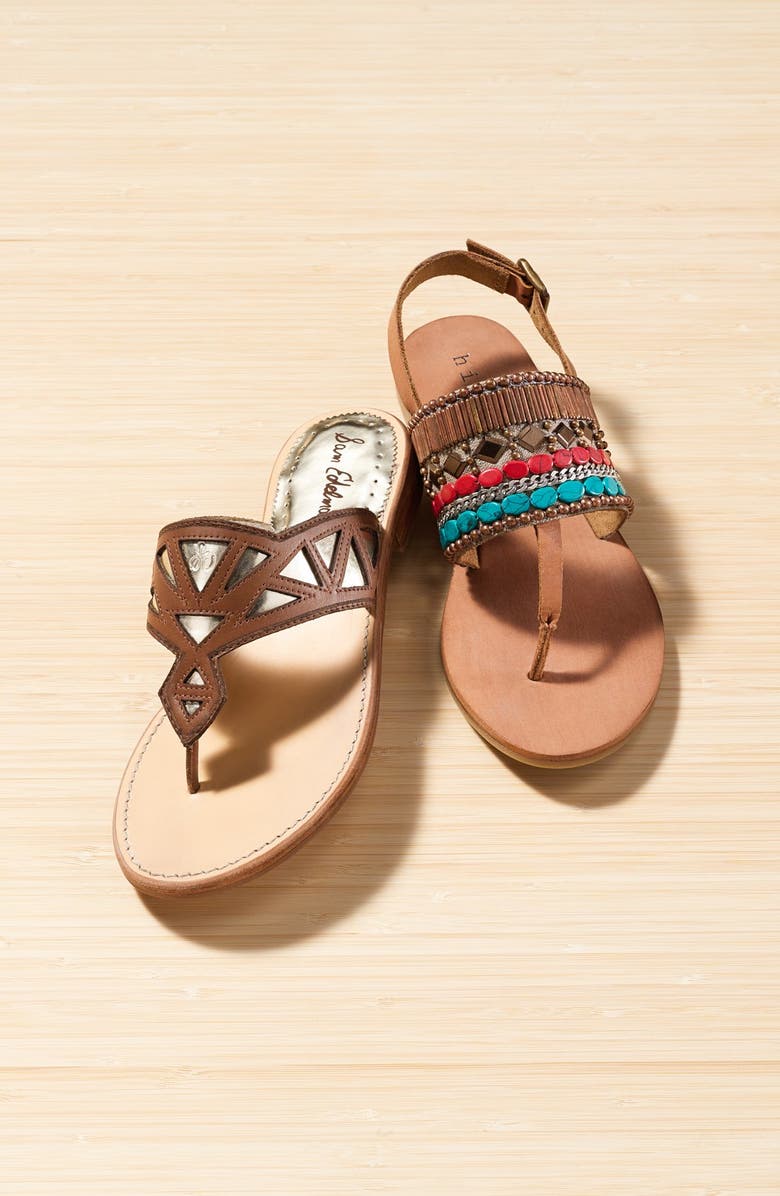 Hinge Beaded Thong Sandal, Alternate, color,