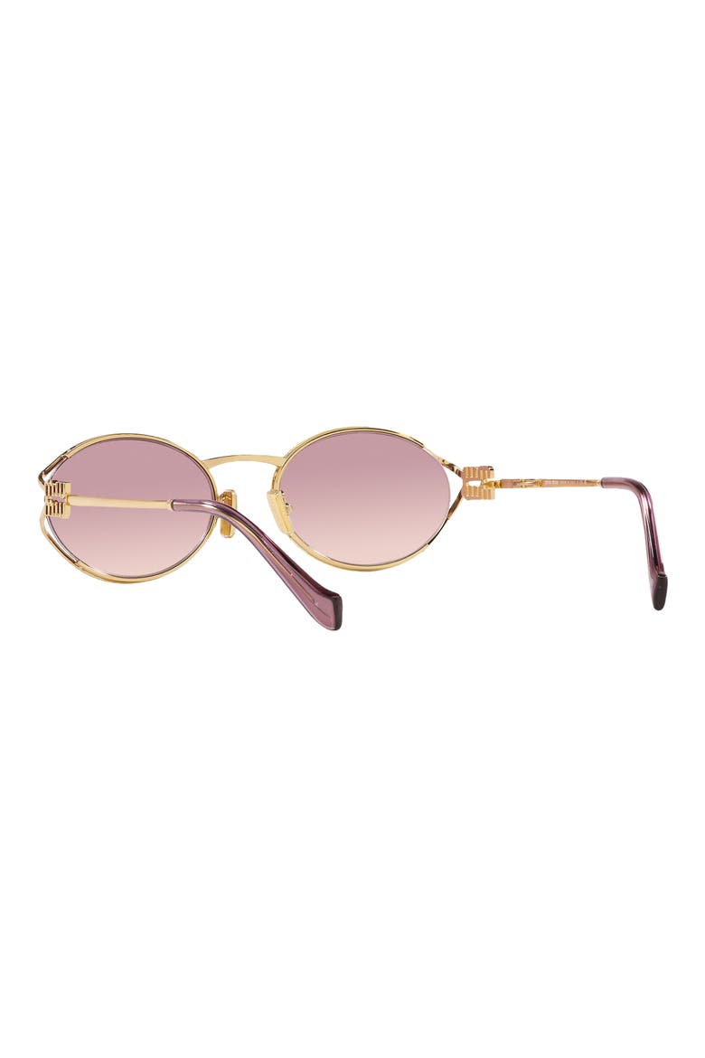54mm Gradient Oval Sunglasses, Alternate, color, PINK