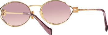 54mm Gradient Oval Sunglasses