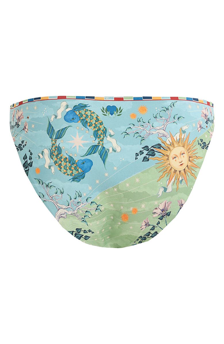 Agua Bendita Ilu Solstice Bikini Bottoms, Alternate, color, Blue