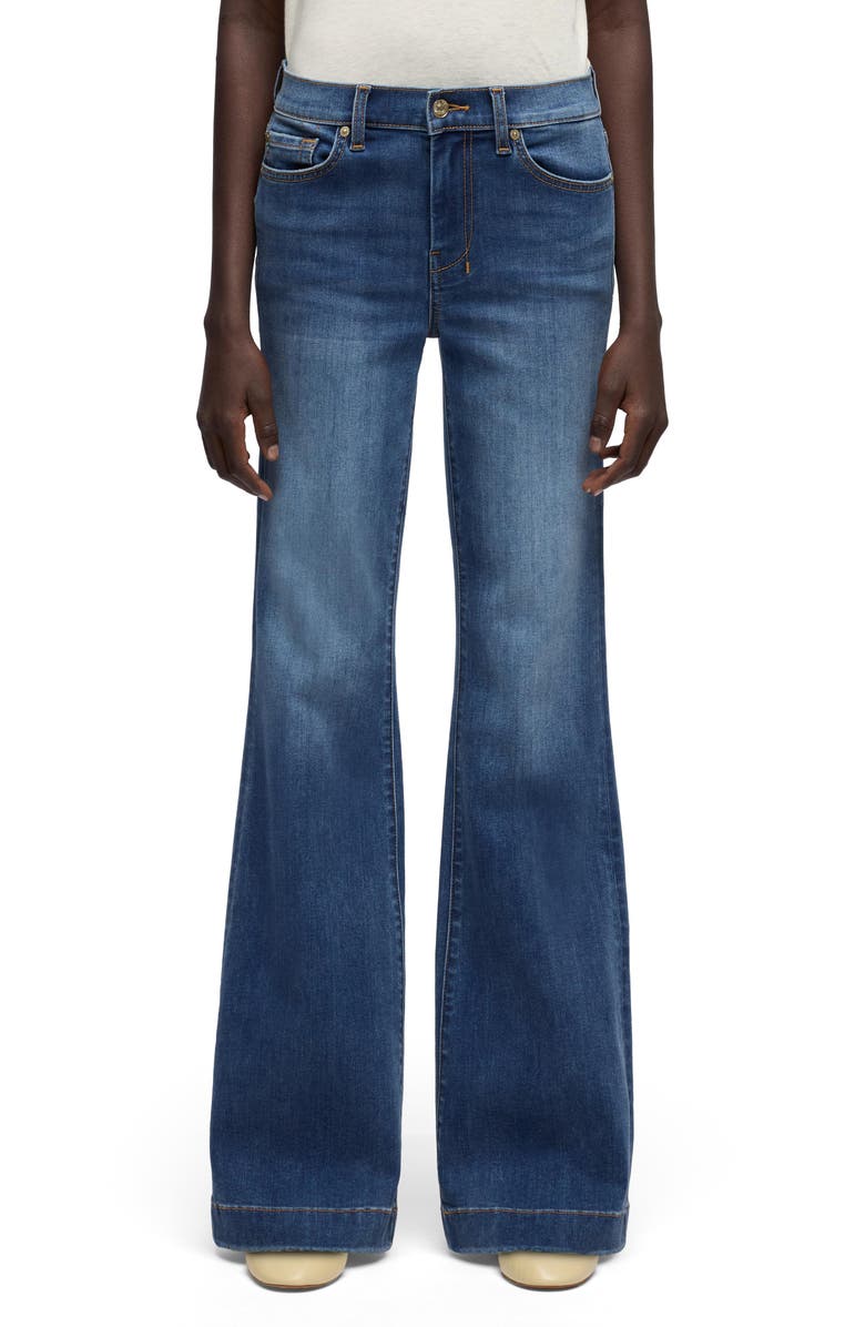 7 For All Mankind Dojo Flare Jeans, Main, color, Gale