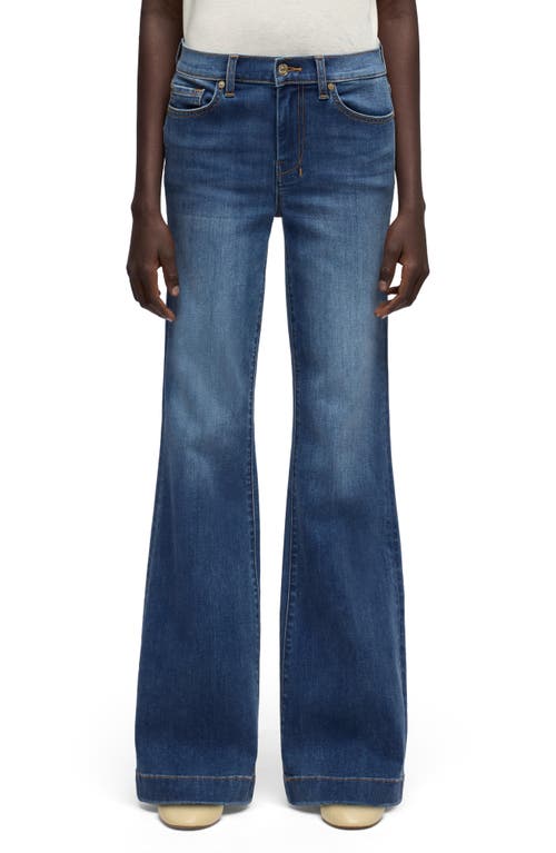 7 For All Mankind Dojo Flare Jeans In Blue