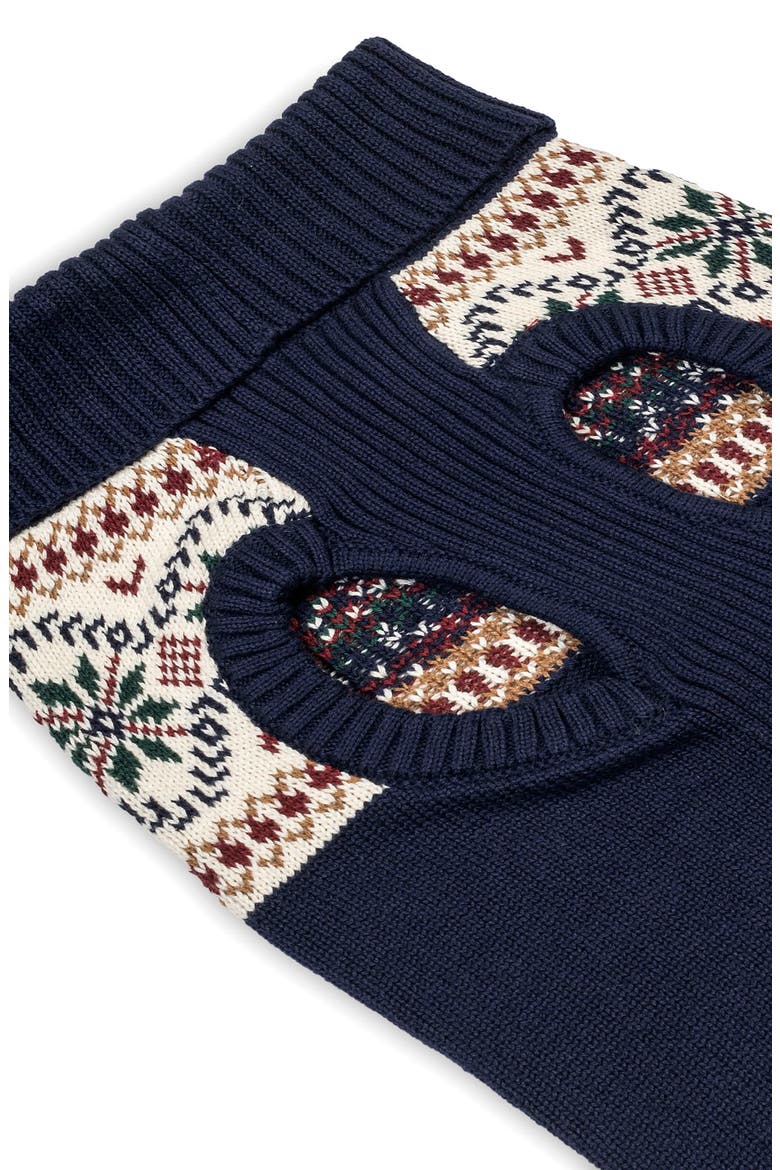 Organic Fair Isle Dog Sweater, Alternate, color, Scottish Snowflake