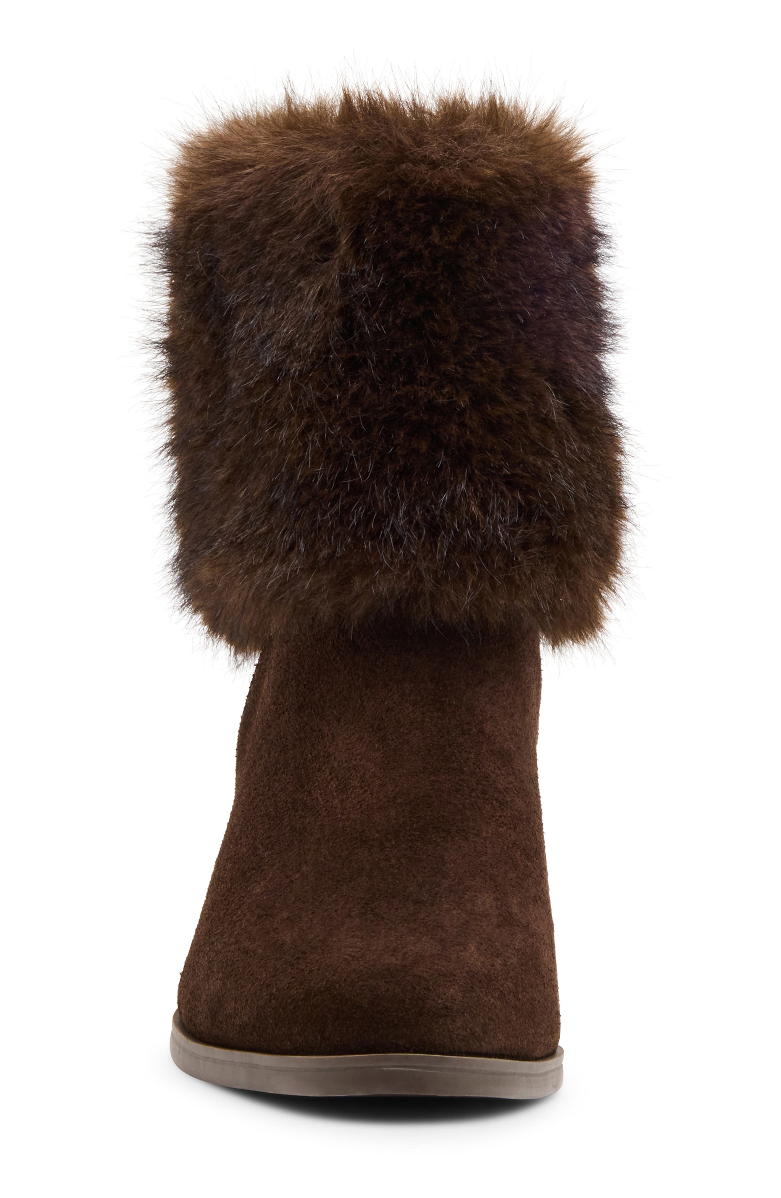 Blondo Hinata Waterproof Faux Fur & Leather Bootie (Women) | Nordstrom