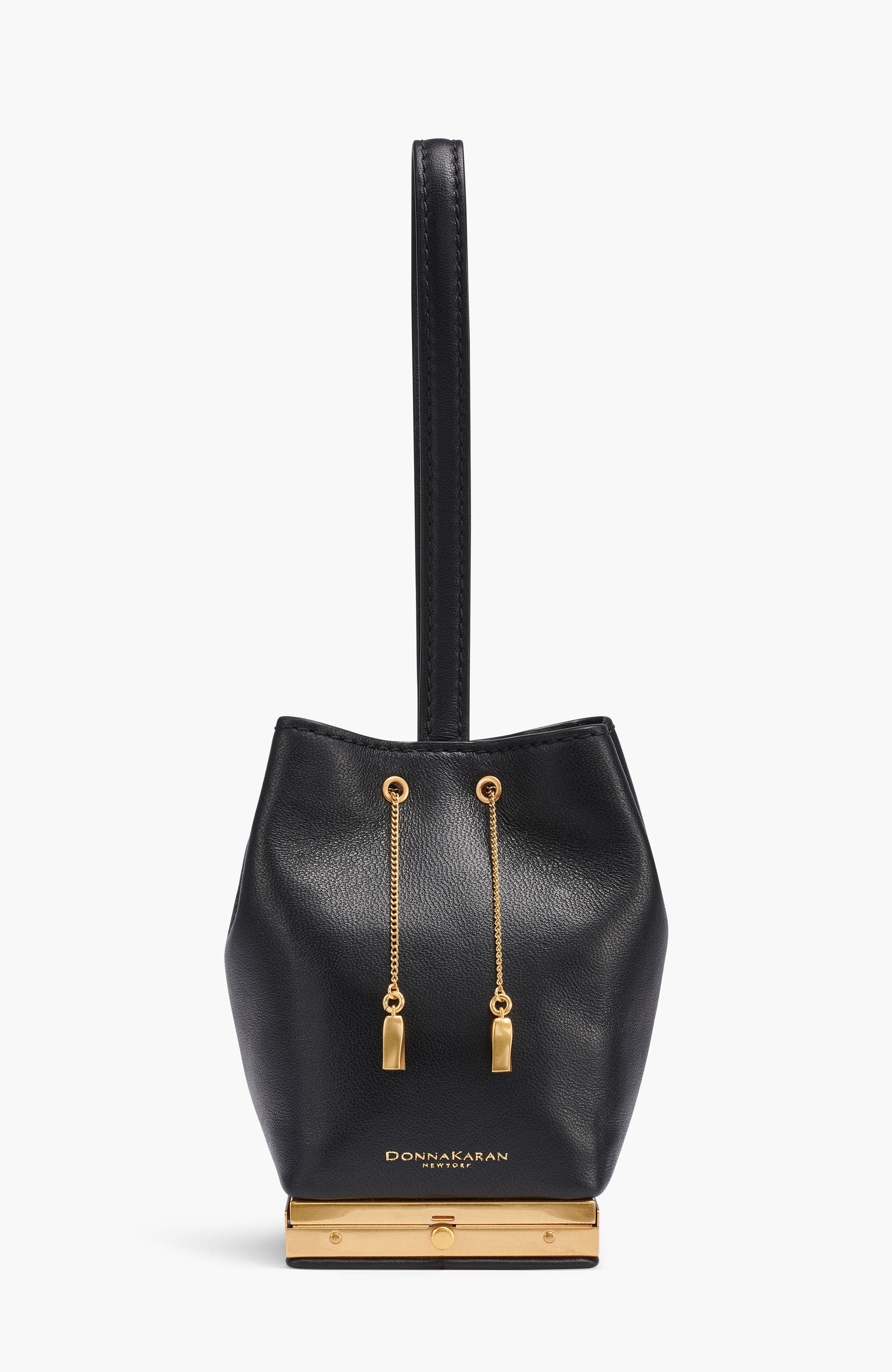 Donna Karan New York Sisal Clutch, Main, color, Blk/Gold