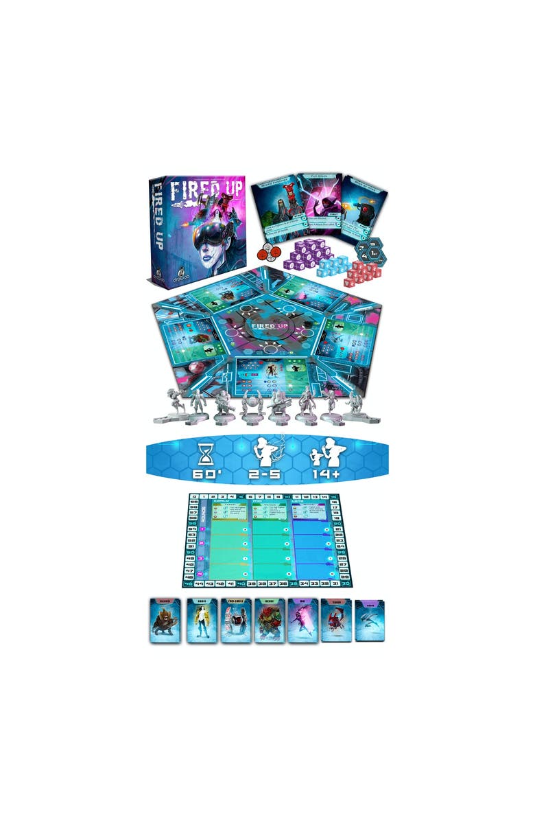 Drawlab Fired Up Board Game, Alternate, color, Multicolored