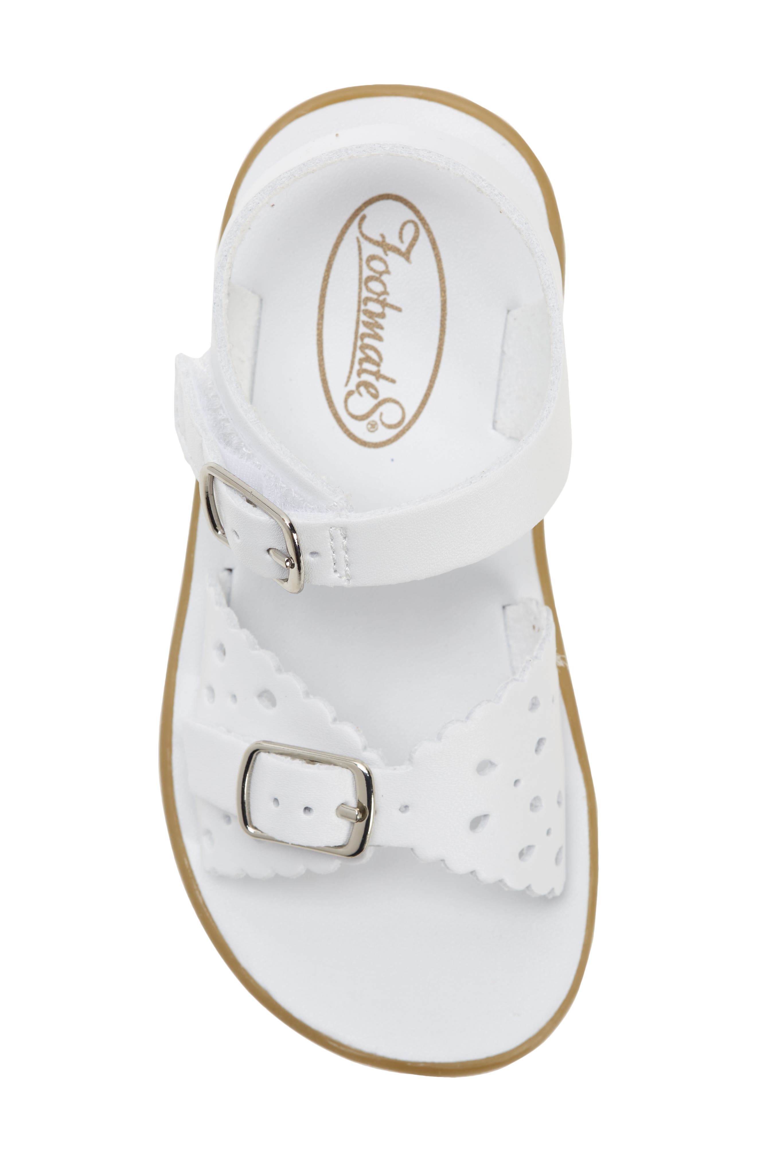 Footmates Eco-Ariel Waterproof Sandal, Alternate, color, White Micro