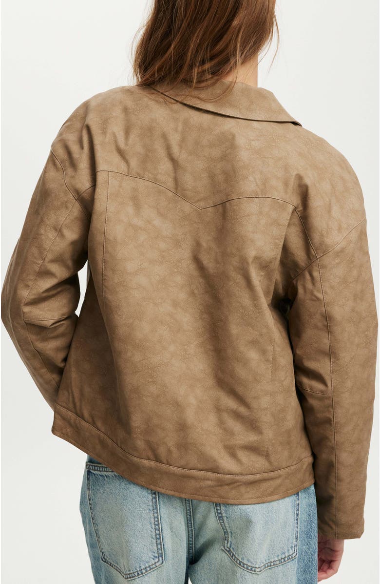 Cotton On River Faux Suede Jacket, Alternate, color,