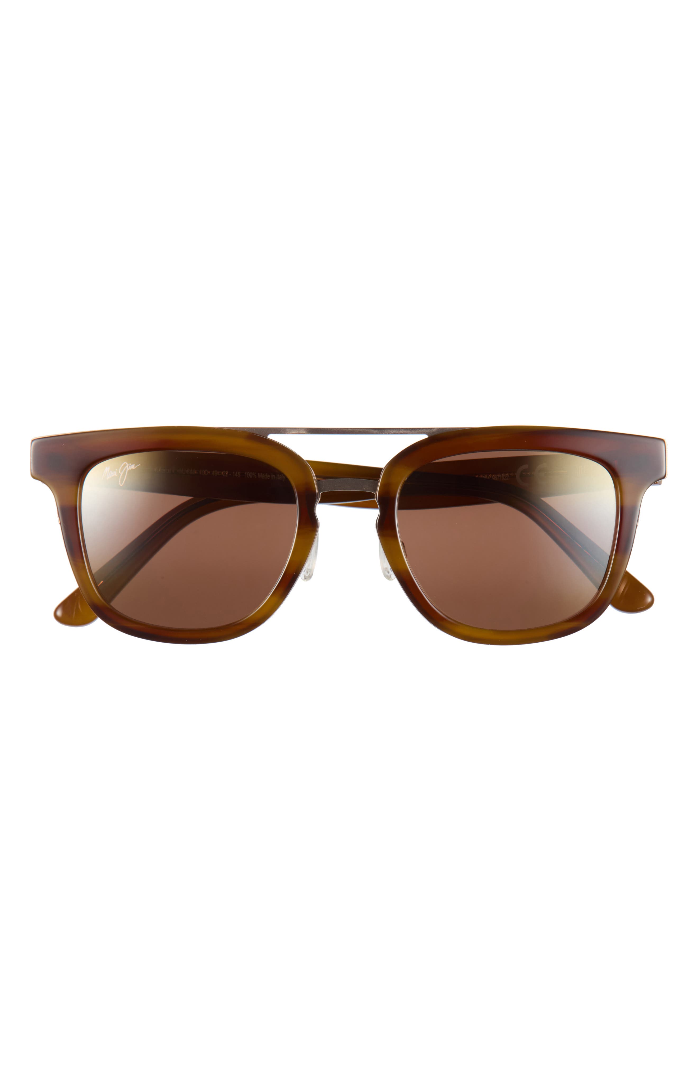 Relaxation Mode 49mm Polarized Round Sunglasses