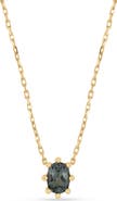 Bony Levy Iris 18k Gold Gray Spinel and Natural Diamond Pendant Necklace
