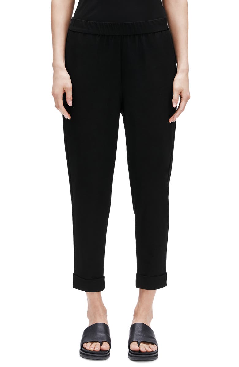 Eileen Fisher Cuffed Slouchy Ankle Pants, Main, color, 