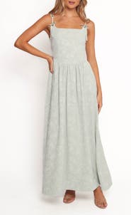 Petal & Pup Marcelline Jacquard Maxi Dress