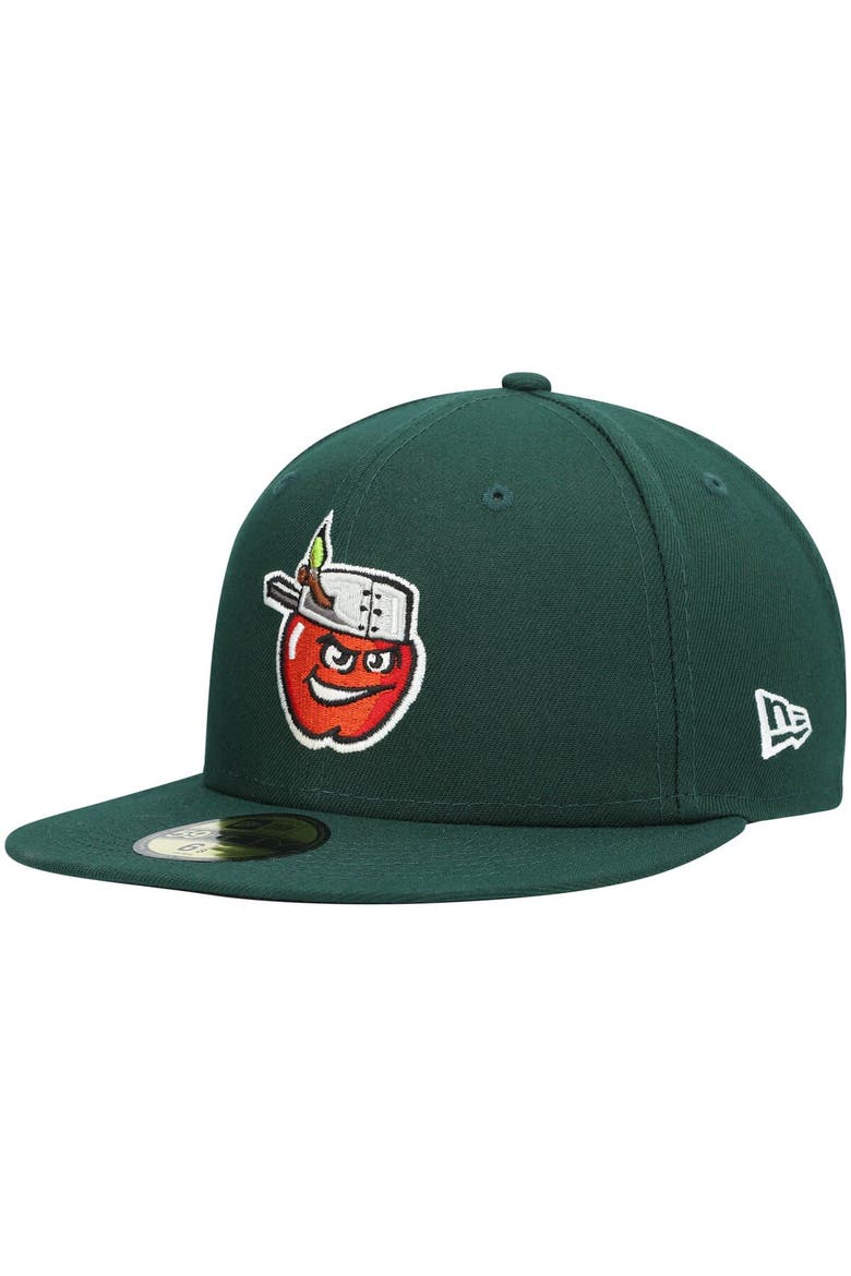 Men's New Era Green Fort Wayne TinCaps Home Authentic Collection 59FIFTY Fitted Hat, Main, color, Green
